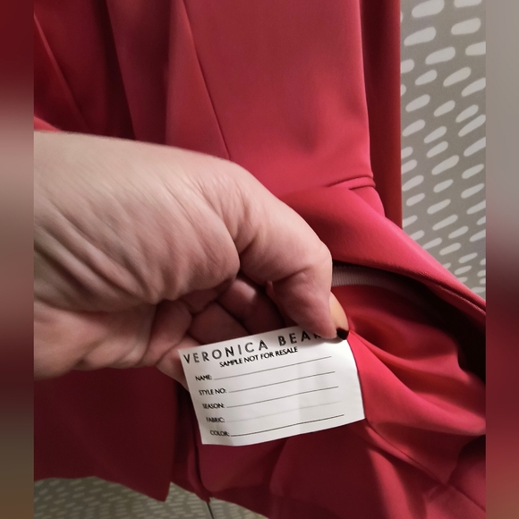 Veronica Beard Miller Deckay Satin Jacket Hibiscus US 6 No Size Tag SAMPLE - Picture 11 of 11